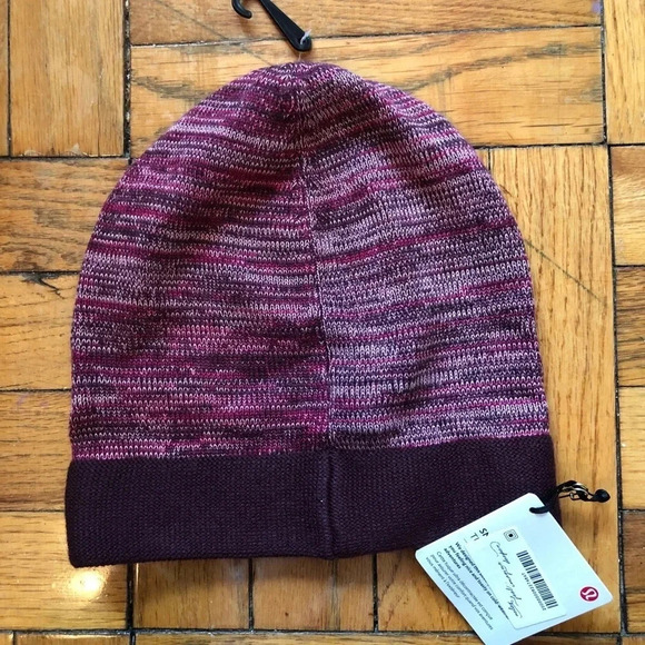 Lululemon Burgundy Beanie Hat winter cozy hat main image 5